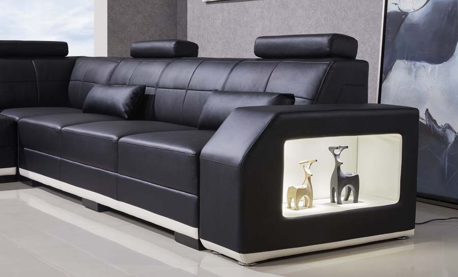 Emma - L- Leather Sofa Lounge Set